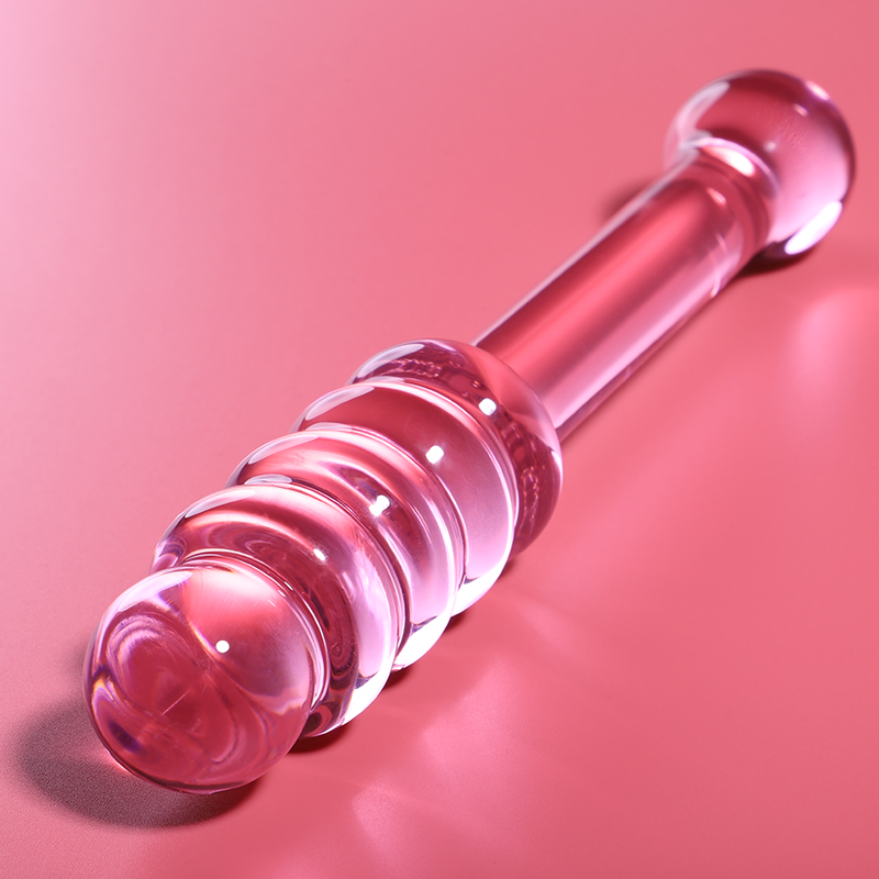 Nebula Analplugg av Borosilikatglas Rosa 20,5 cm