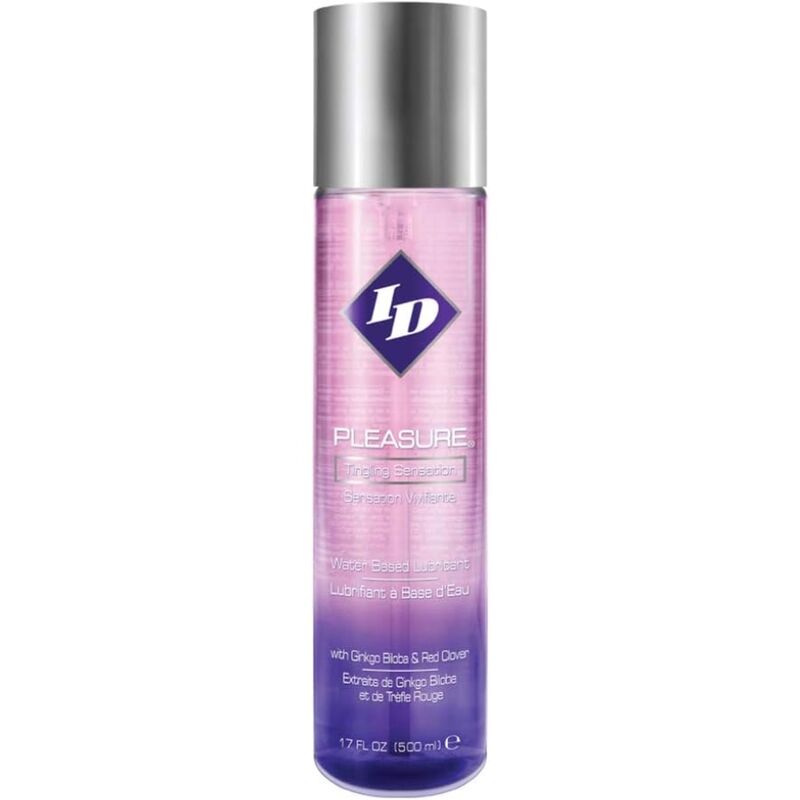 ID Pleasure – Värmande Glidmedel med Tingel-effekt 500 ml