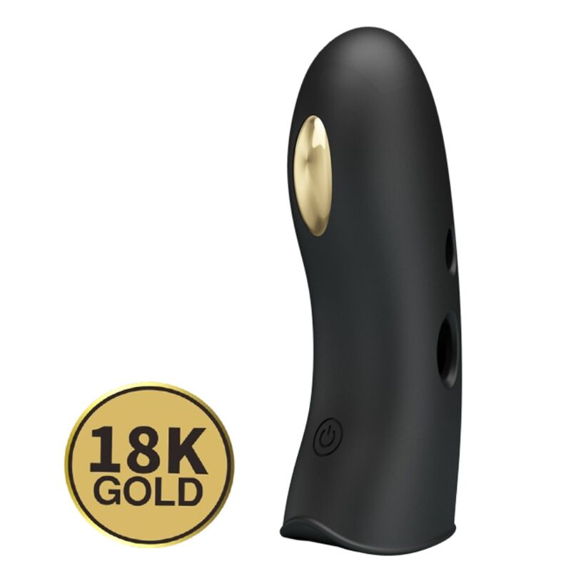 Pretty Love Marico – Elektrisk fingervibratoröverdrag i svart