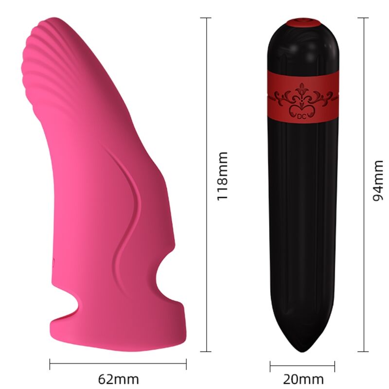 Armony Aurora vibrator för fingrar i fuksia