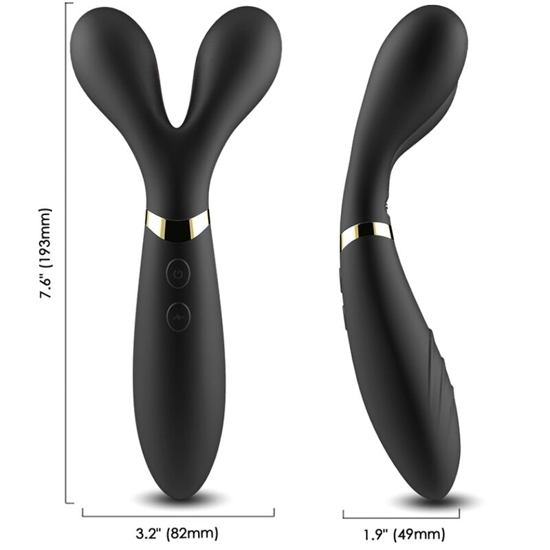 Armony Y-Wand – Dubbelsidig vibrerande massager i svart