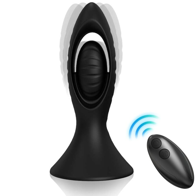 Armony – Vibrator & Anal Plug i Svart Silikon