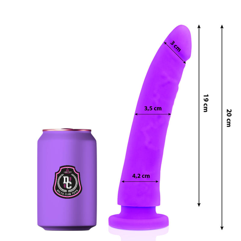 Delta Club – Lila dildo i medicinsk silikon 20 cm