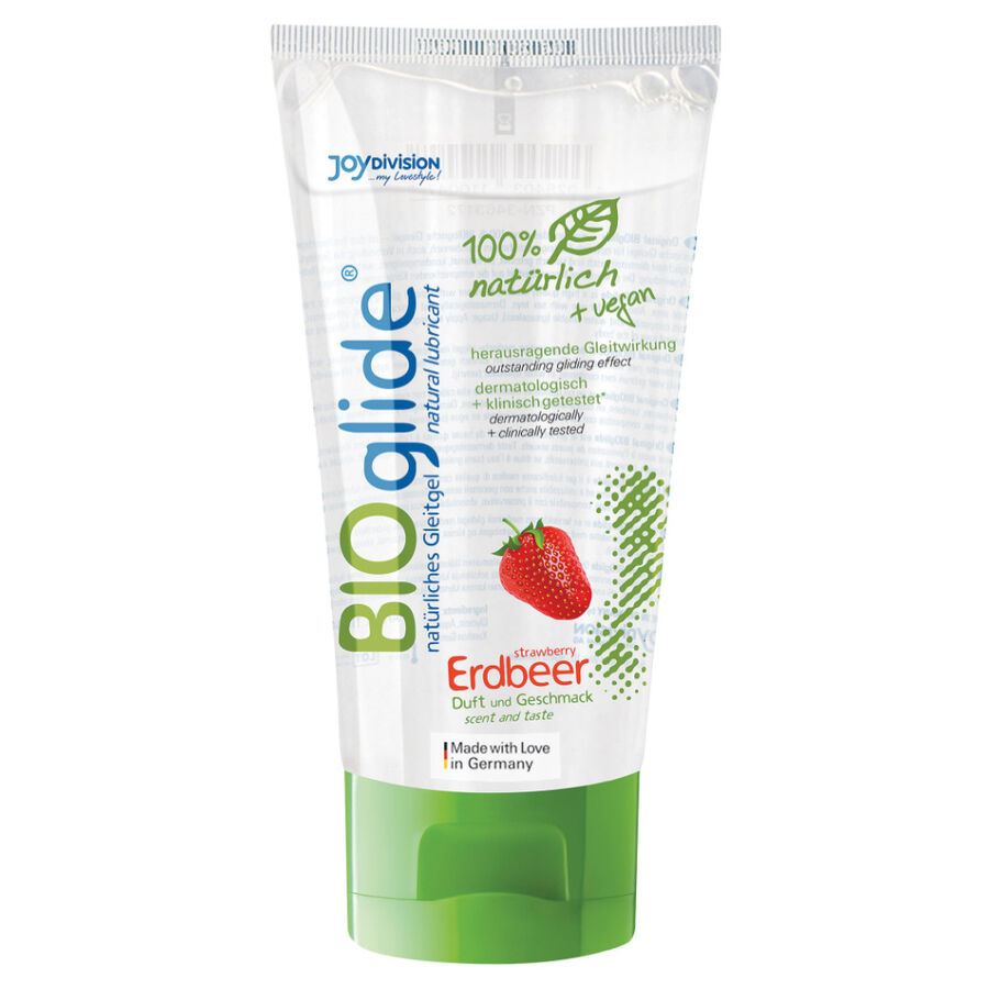 BIOglide Jordgubb – Organisk Glidmedel 80 ml
