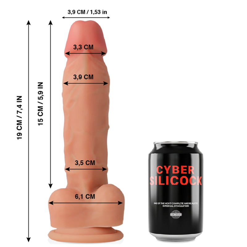 Oliver Realistisk Dildo - Mjuk Silikon 19 cm
