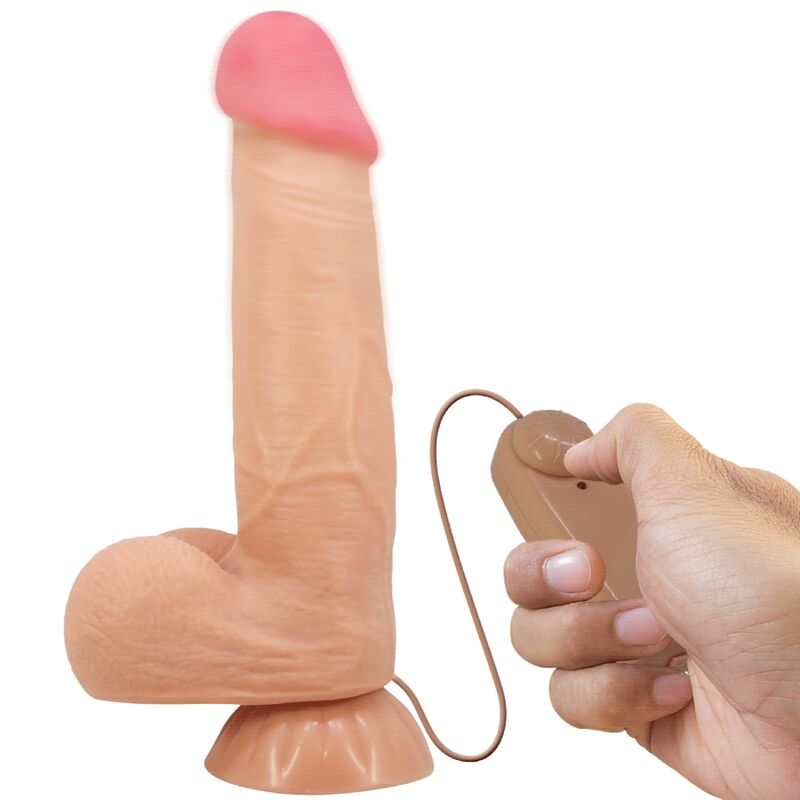 Realistisk dildo med glidande skin och sugkopp