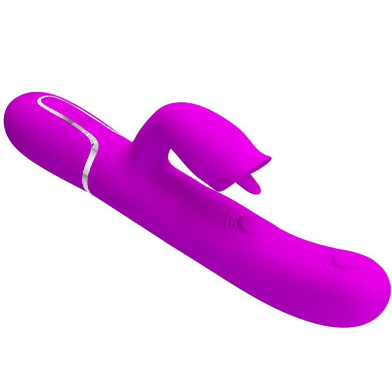 Pretty Love Kanin-vibrator med klitoralstimulator – Fuchsia