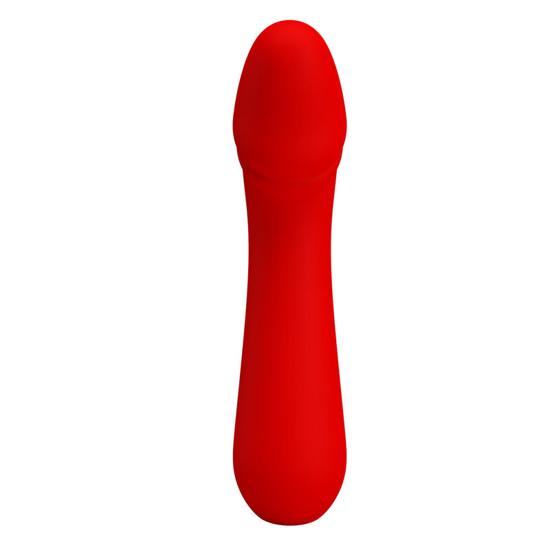Cetus – uppladdningsbar G-punkt vibrator i röd silikon