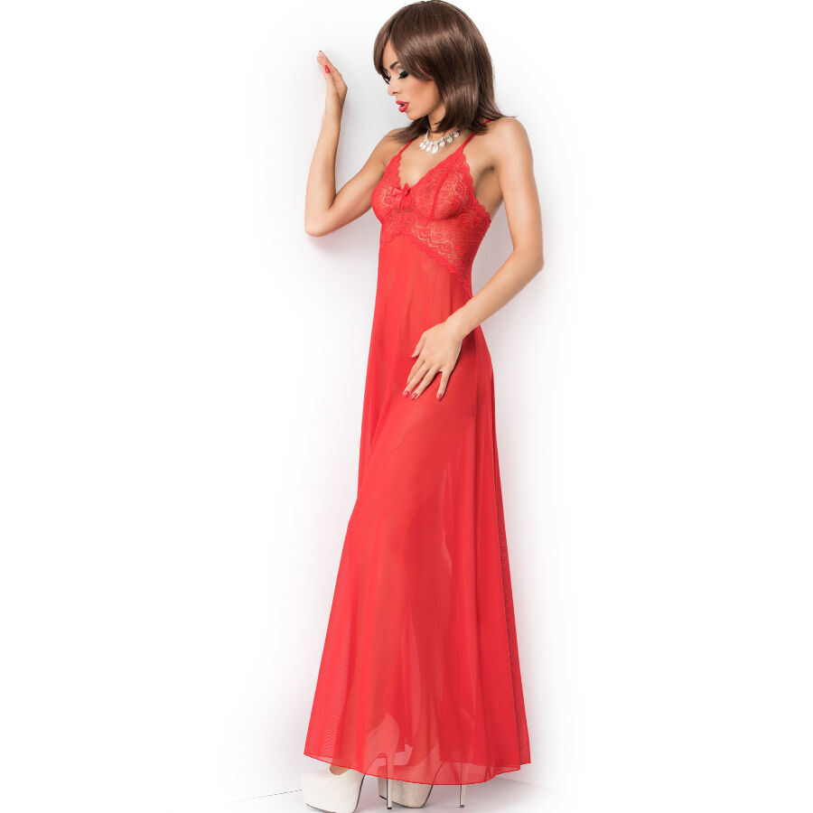 Chilirose Långt Babydoll Röd L/XL