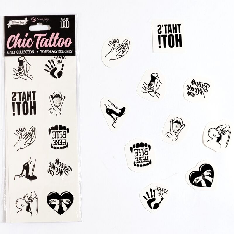 Tillfälliga Tatueringar – Kinky Collection 10-pack