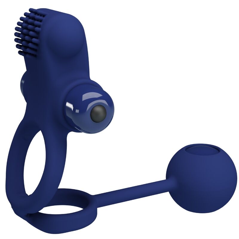 Pretty Love Remington – Dubbelvibrering Penisring med Plug