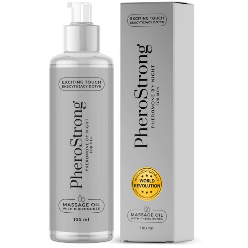 Pherostrong Massageolja för Män på Natten 100 ml