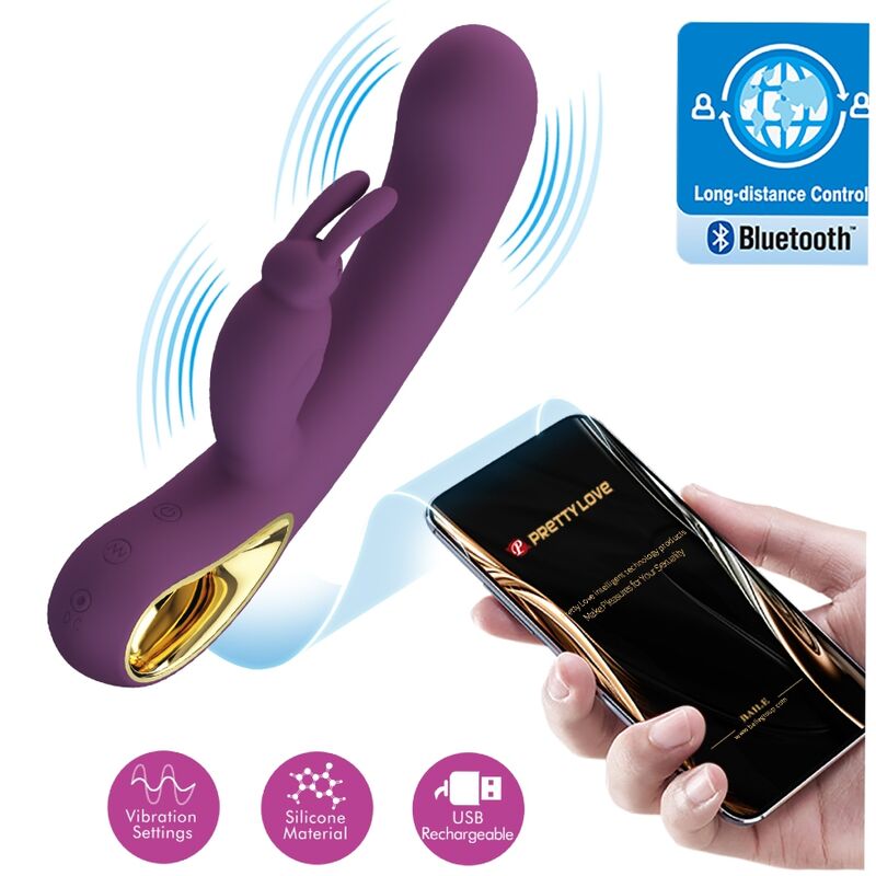 Pretty Love Liam – Rabbit Vibrator med G-punktsstimulering, Lila