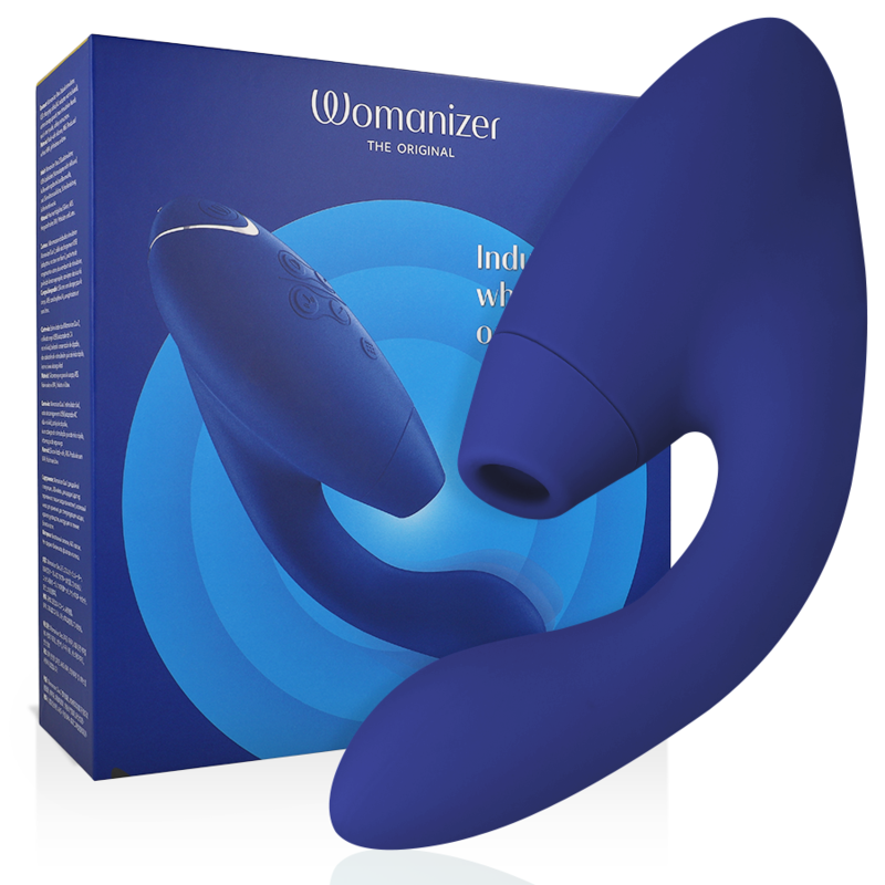 Womanizer Duo 2 – Dubbel Stimulator i Blått