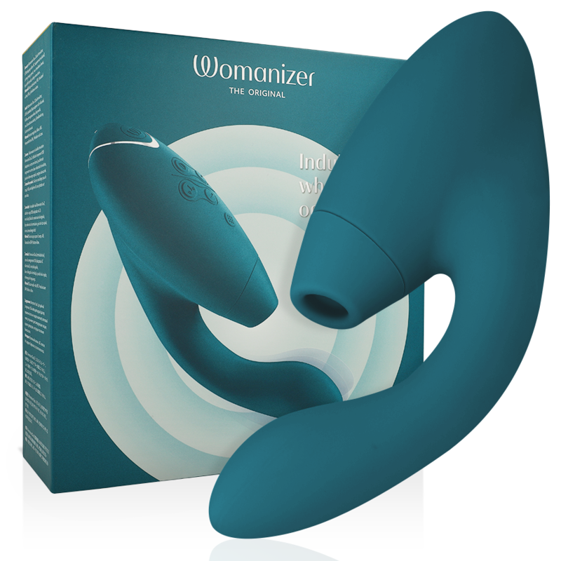 Womanizer Duo 2 – Dubbel Stimulator i Blå Petrol