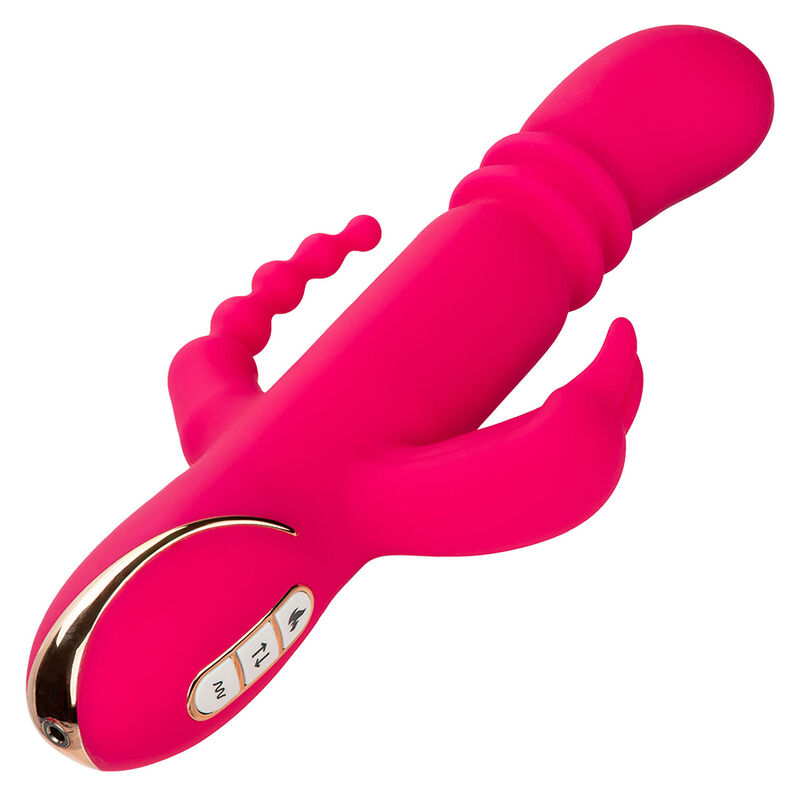 Jack Fantasy Triple värmad vibrerande kanin rosa