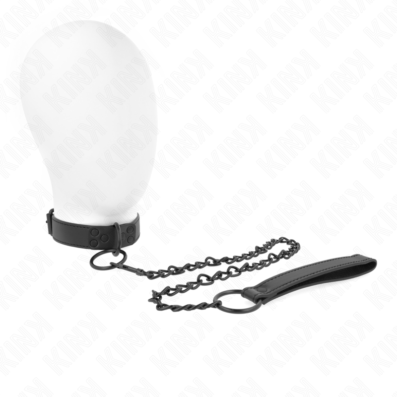 KINK Halsband med Mörk Koppel 65 cm – Justerbar 37–54 cm