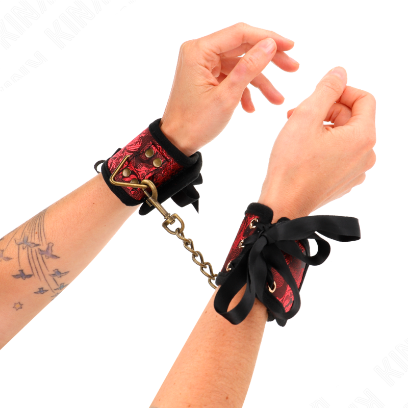 KINK Handledslim med Spets – Röd och Svart
