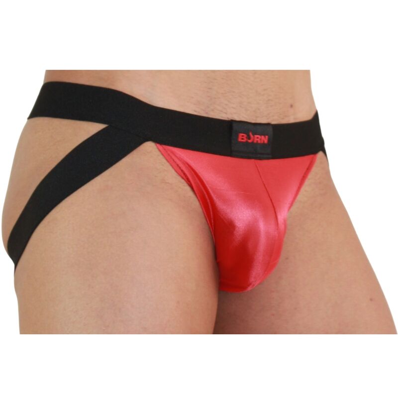 BURN Jockstrap 010 Röd/Svart XL