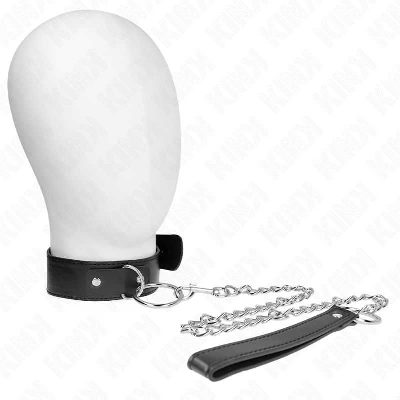 Halsband med koppel, justerbart 36-43 cm
