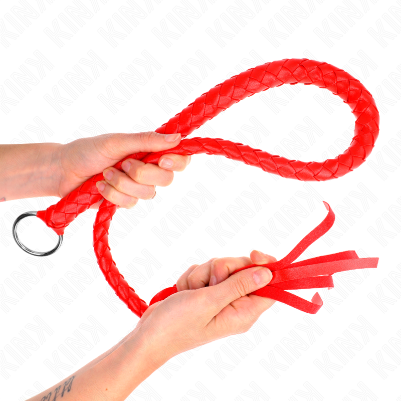 KINK - Ormslagspiska med röd handring 65 cm