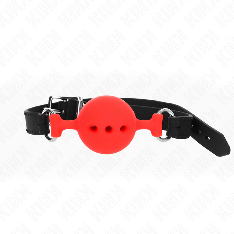 Silikon Munkavle Röd M – 4,5 cm boll, justerbar 35-51 cm