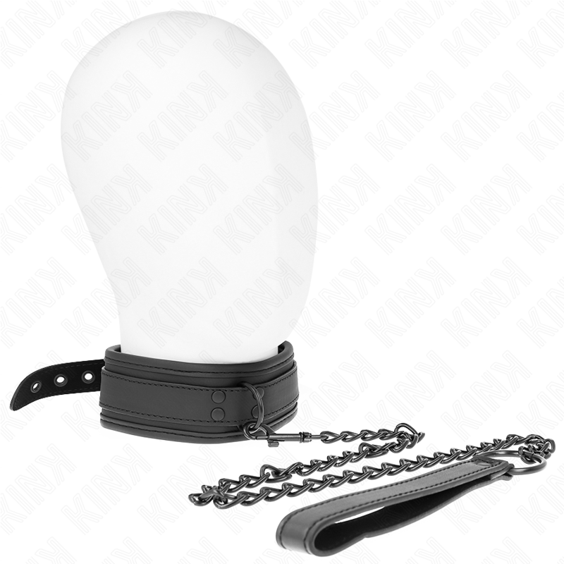 Neopren BDSM-halsband modell 1 med bälte