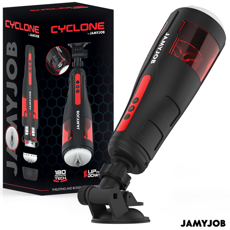 Jamyjob Cyclone – Automatisk Masturbator med 10 Rotations- och Stötlägen