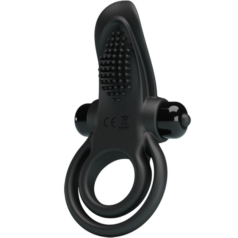 Pretty Love Dubbel Vibrerande Ring med Klitoris Stimulator