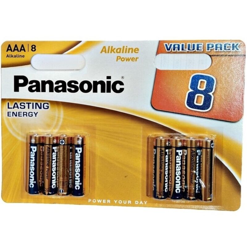 Panasonic Bronze Alkaline AAA-batterier LR03 8-pack