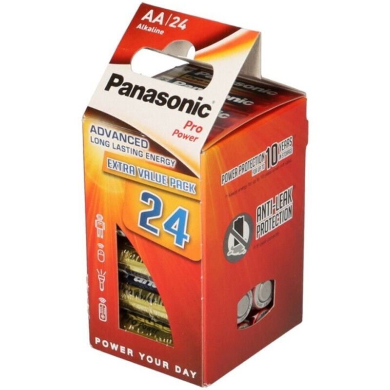 Panasonic Pro Power Alkaline AA-batterier LR6 24-pack