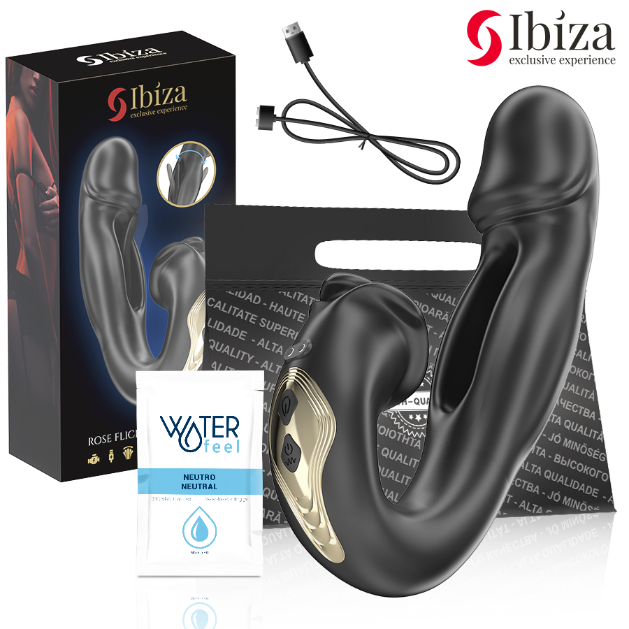Ibiza – Rosvibratormed flickereffekt och klitoristimulator