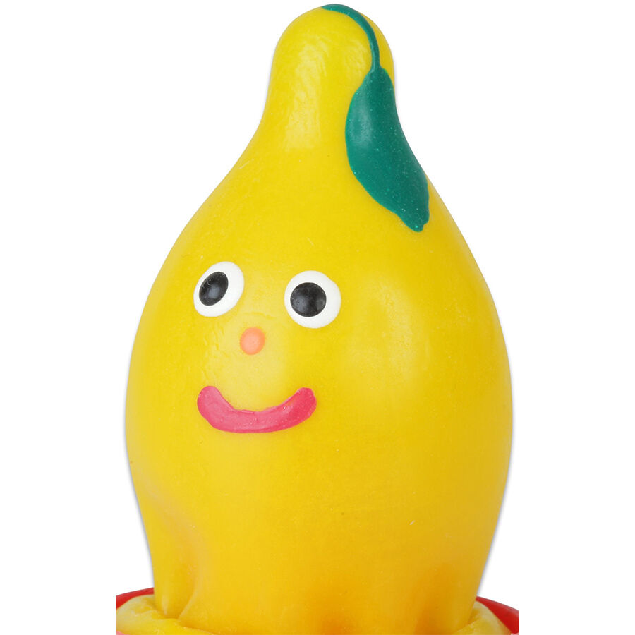 Handmålad kondom – Citron