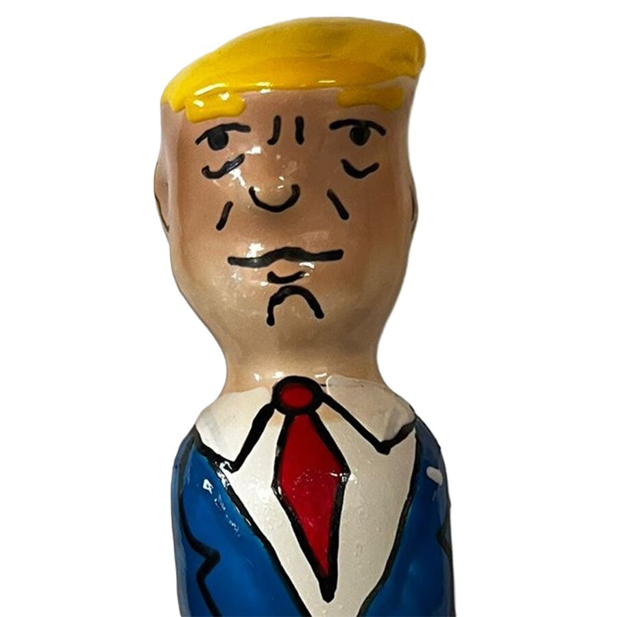 Handmålad Noveltykondom – Grumpy Trump