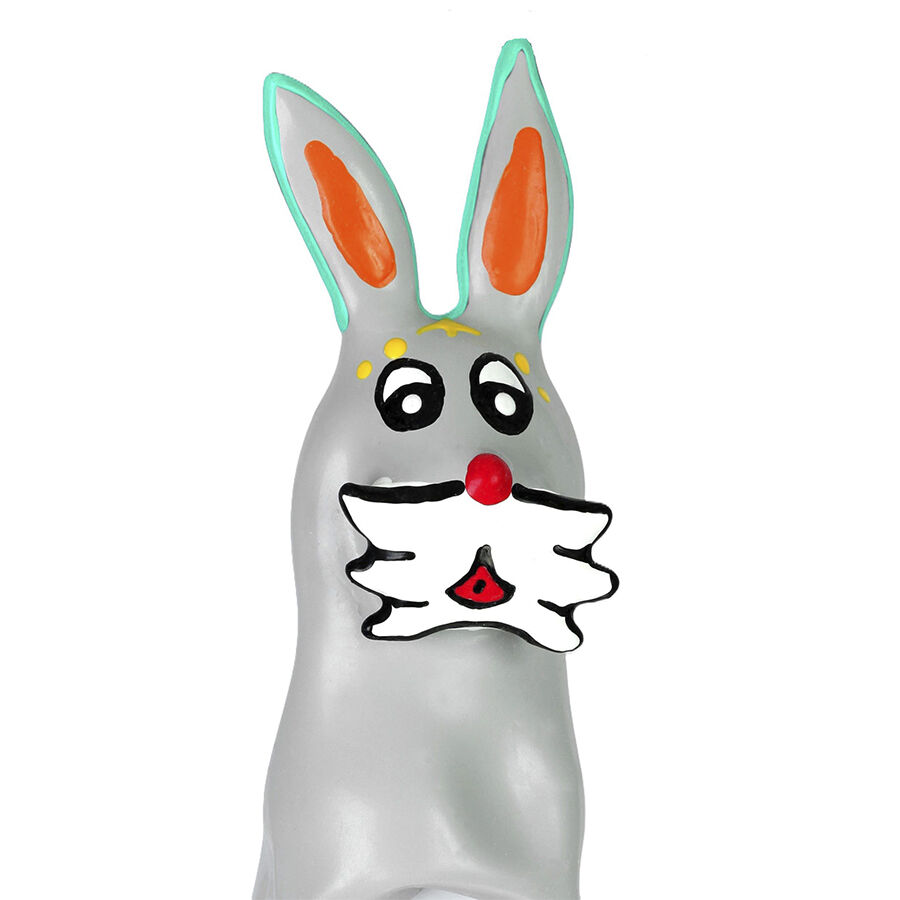 Handmålad kondom Bunny XL – konstnärlig erotisk present