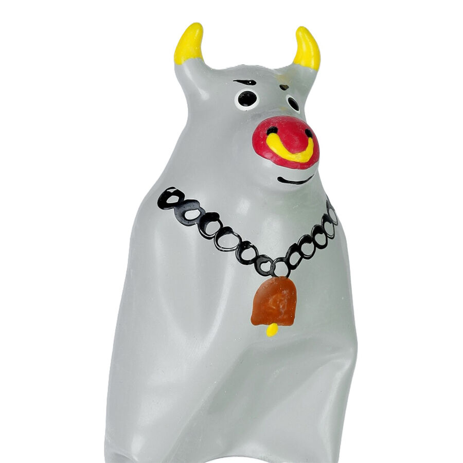 Handmålad noveltykondom Grey Bull XL