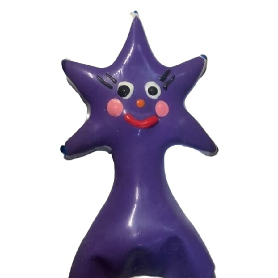 Handmålade noveltykondom Happy Star XL