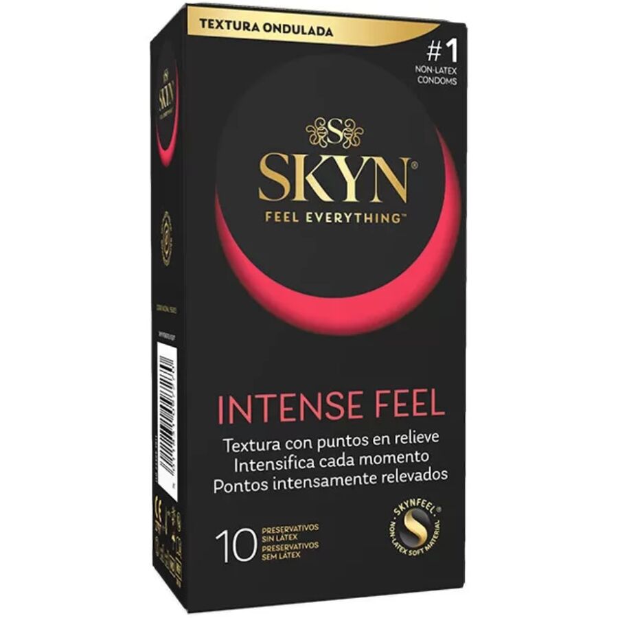 SKYN Intense Feel strukturerad kondom med vågformad design 10-pack