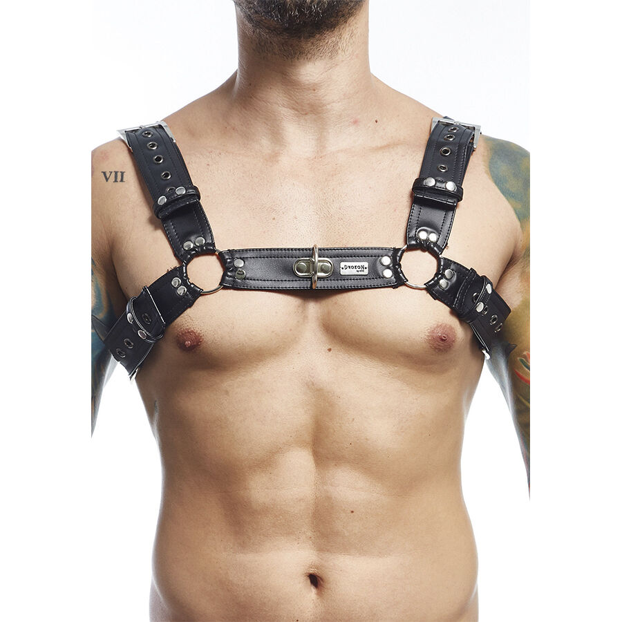 Dungeon Black Harness Belt One Size