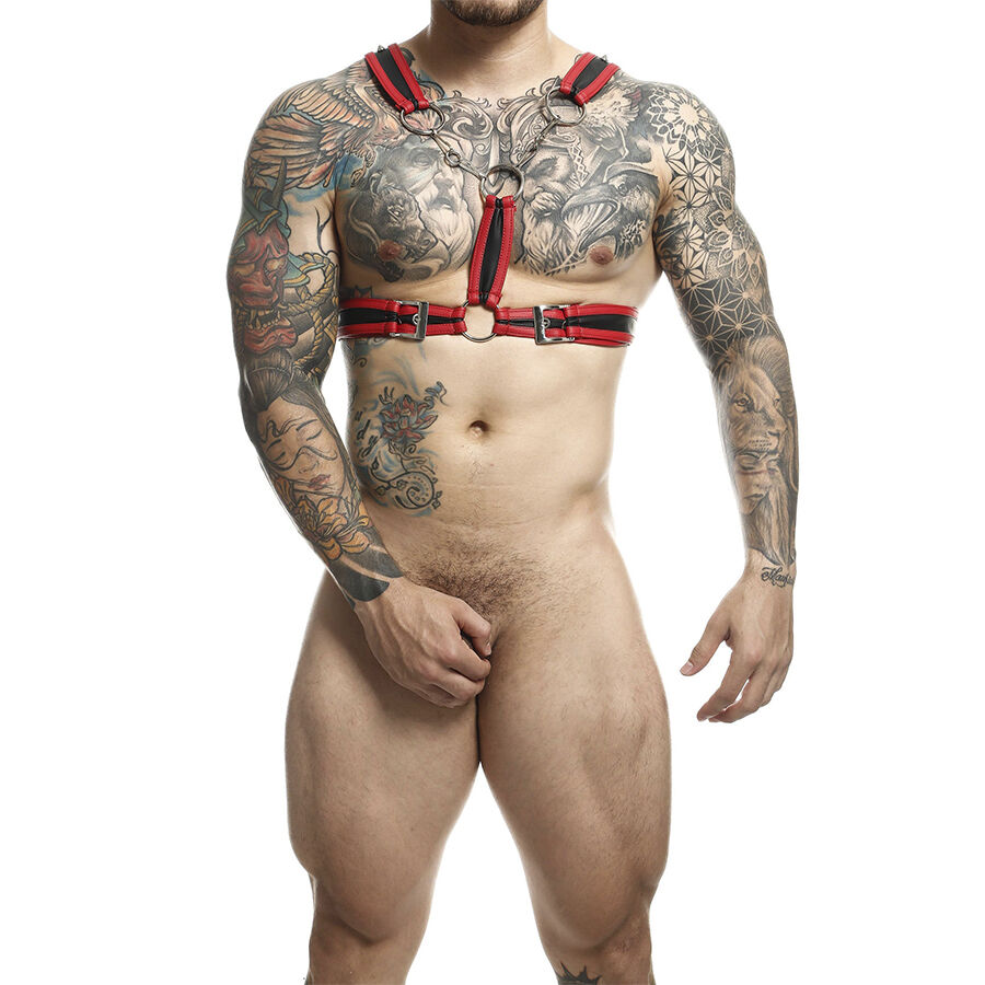 MOB Dungeon Röd Harness med Kedjor – One Size