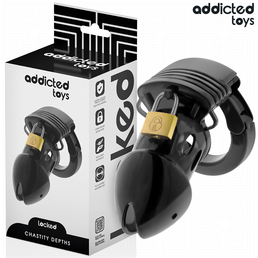 Locked Peniskage med Justerbar Ring – 7,5 cm
