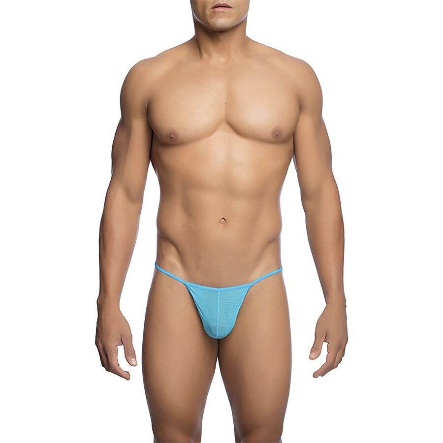 MOB Transparent T-formad Tanga Aqua S/M