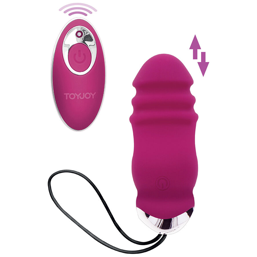 Happiness Sunny Side Up & Down – vibrator med fjärrkontroll, fuchsia