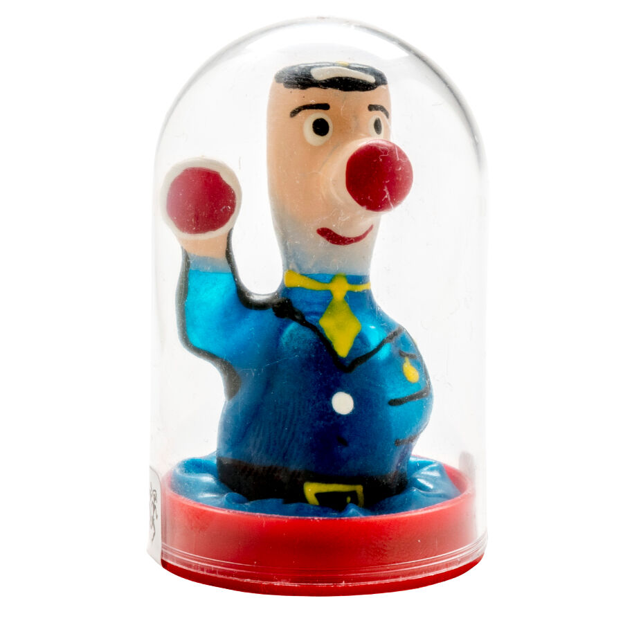 Handmålad noveltykondom – Polis