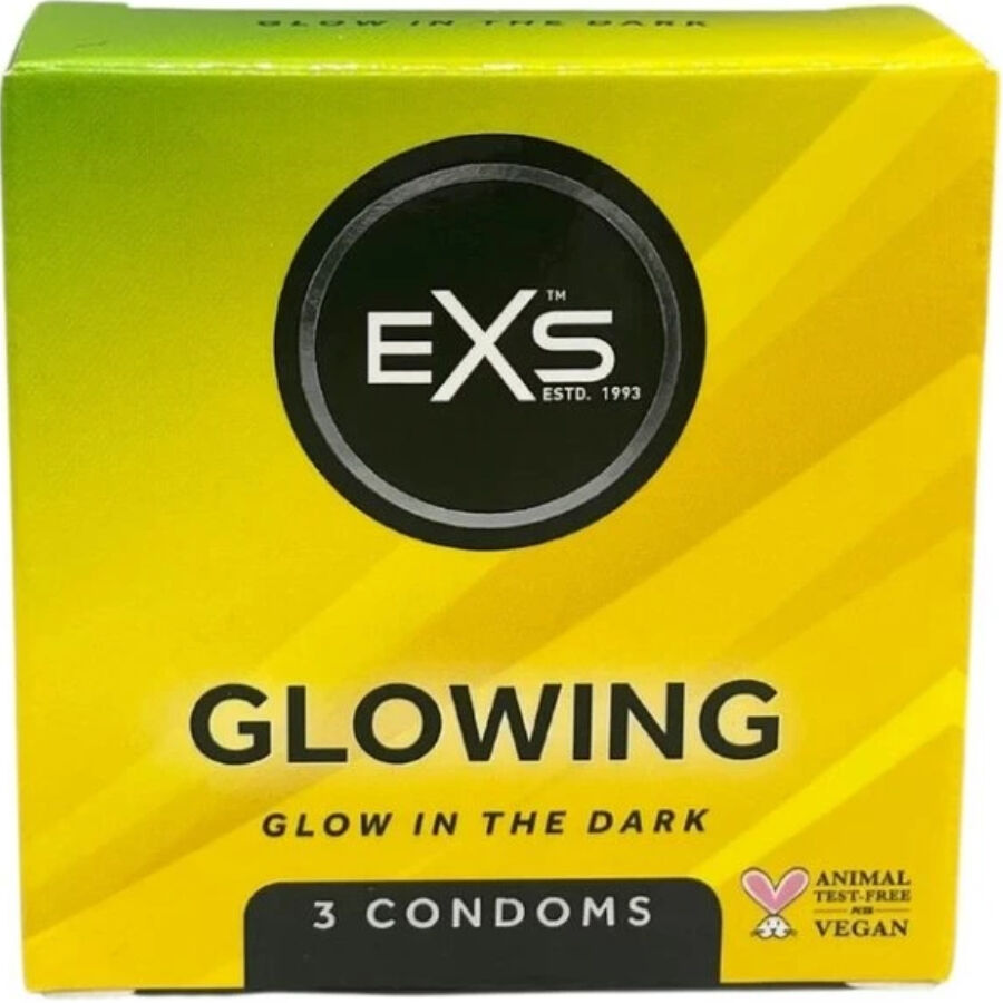 EXS Glown in the Dark Kondomer – 3 st