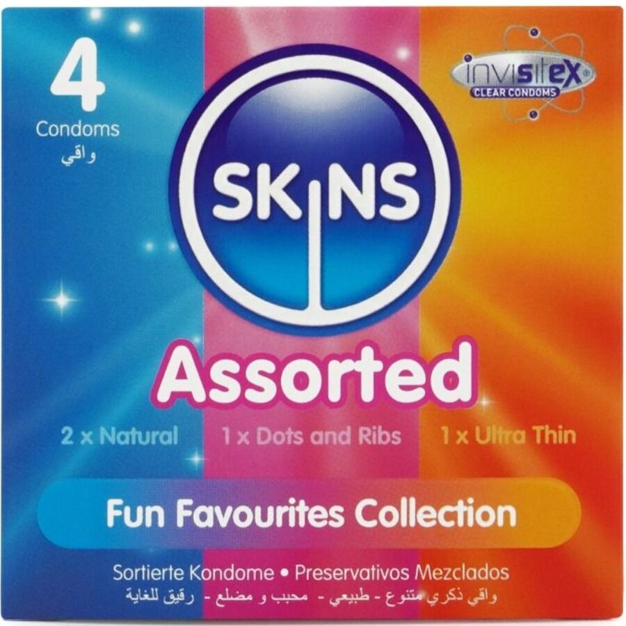 SKINS Varierad Preiumkondomsamling 4-Pack