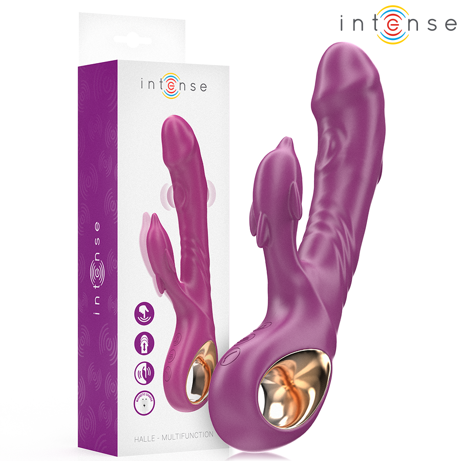 Halle – Multifunktionell vibrator med stimulerande tunga