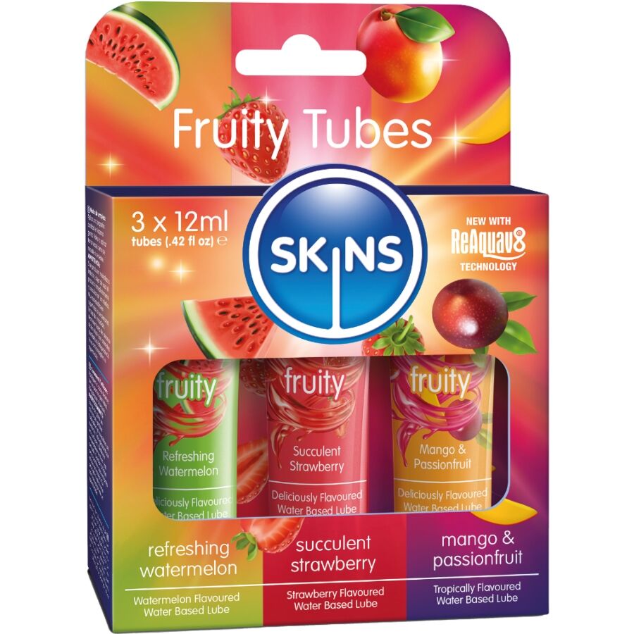 SKINS Fruity Lubes Kit – Vattenmelon, Jordgubbe & Mango