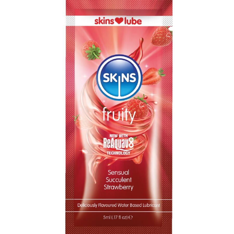 SKINS Jordgubbsglasad Glidmedel Vattenbaserad 5 ml