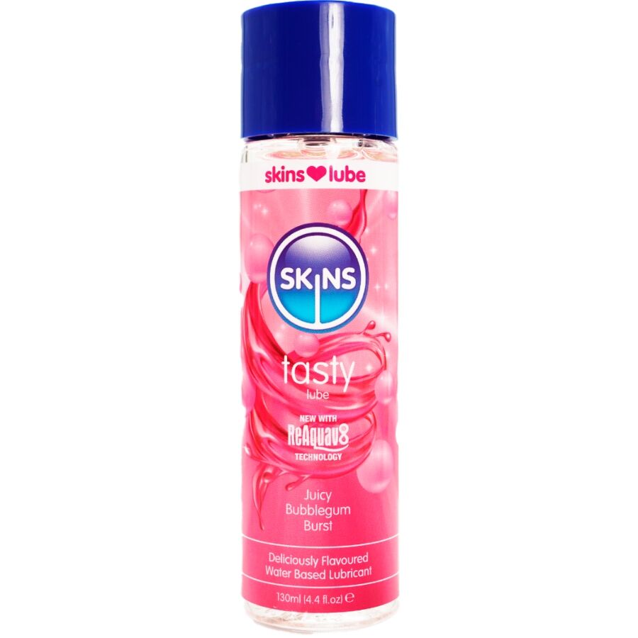 SKINS – Smakrik vattenbased glidmedel Bubblegum 130 ml